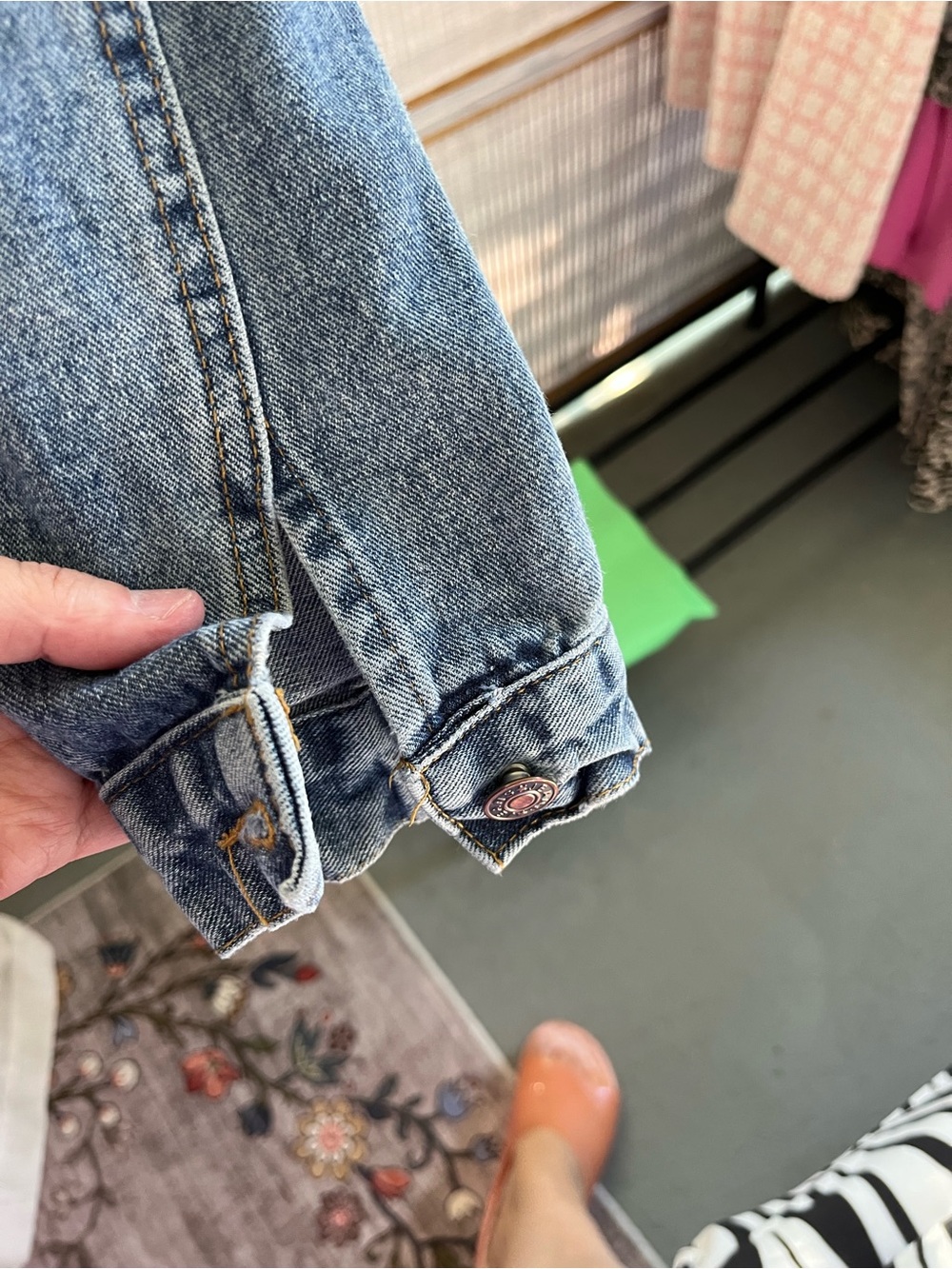 Distressed denim Jacket - Picture 7 of 9